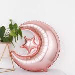 Muslim Eid Al-Fitr Hari Raya Ramadan Moon Star Aluminum Foil Balloon Gift Toy