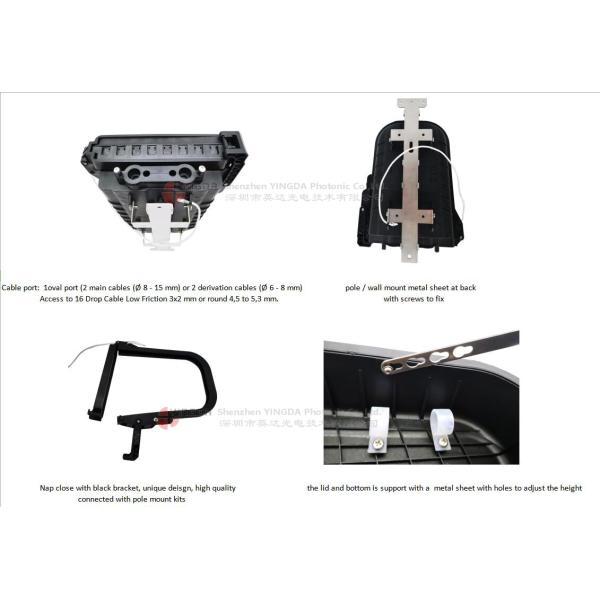 Optical Terminal Closure Fiber Optic Junction Box OCT-16B Nap FDB0216B Pole Mount