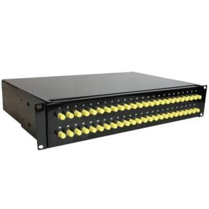 Wholesale 19&quot; 2U Fiber Patch Panel Rack Mount Fixed Type 48 Core FC Adapter from china suppliers