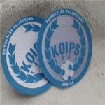 SGS Football Team Badge / Ordinary Plush Monochrome Tatami Flocking Heat