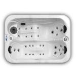 Acrylic 2 People Hot Tubs Whirlpool Massage Garden Spa Tub With Led Lights