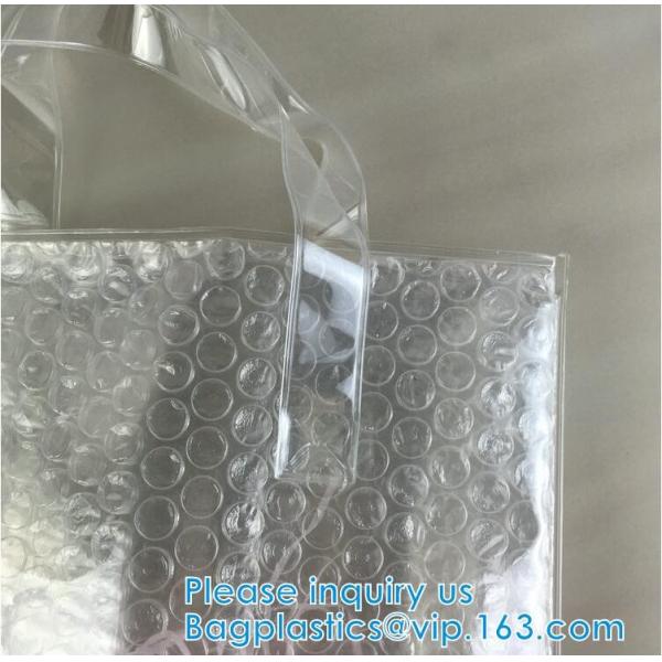 Shopping Bags With Bubble Padded Mailer Metallic Bubble Apparel Bag, Customized Bubble Pouch Bags Holographic Surface