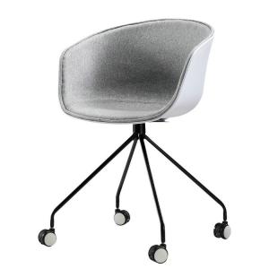Wholesale Commercial Plastic Dining Chairs / Rolling Chair / Office Chair With Metal Legs from china suppliers