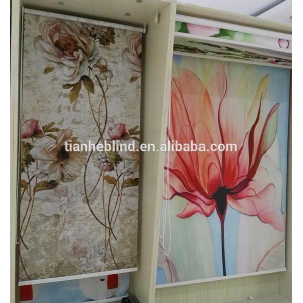 New design single Digital print blackout 3D roller blinds fabric