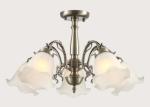 Lily Of the Valley European Style Red Bronze Chandelier for living room energy