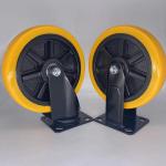 8" Heavy Duty Castor Wheels Swivel Top Plate Caster Wheels TPE