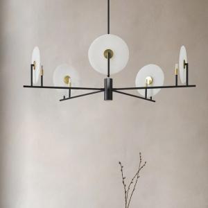 Wholesale Luxury Marble Chandelier Living Room Black Minimalist Dining Room Erto Chandelier(WH-MI-378) from china suppliers