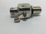 N Male To Female Bulkhead Rf Lightling Arrestor With Flange For Buildings 350V /