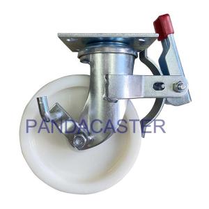 Wholesale PA Nylon Scaffold Castor Wheels 8 Inch Middle East Style Top Plate Castors from china suppliers