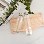 Personalized Custom 350Ml 500Ml 16Oz Transparent Glass Water Bottle With