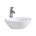 White Vessel Sink Table Top Bathroom Ceramic Sanitary Wares Art Wash Basin