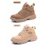 Kevlar Plate Welding Safety Shoes Brown Safety Work Boots Steel Toe