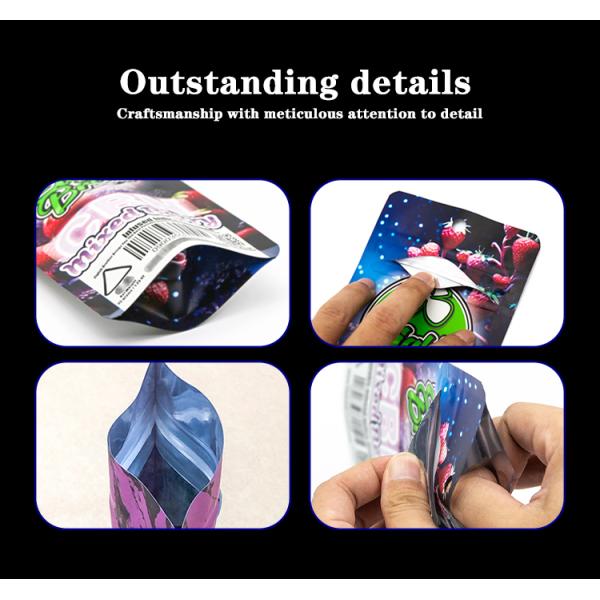 Oxygen Blocking Child Proof Pouches Stand Up For Roasted Coffee Bulk