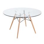 Customized Flat Polished Edge 8mm Clear Tempered Glass Table Top for Hotel