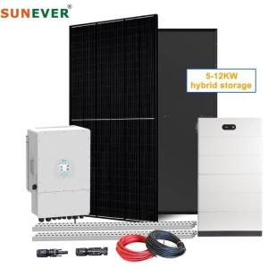 Wholesale Hybrid Mode 5kw 6kw 8kw 10kw Solar Power System Featuring 410-700Watts Solar Panel from china suppliers