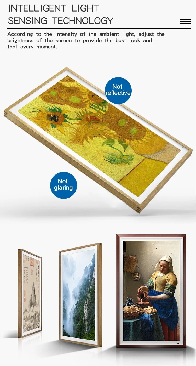 Wall Mount Digital Photo Frames 350 Cd/M2 24 Inch Digital Picture Frame