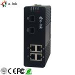 10/100/1000T 132W 57VDC Industrial Ethernet POE Switch 2 Port 1000X