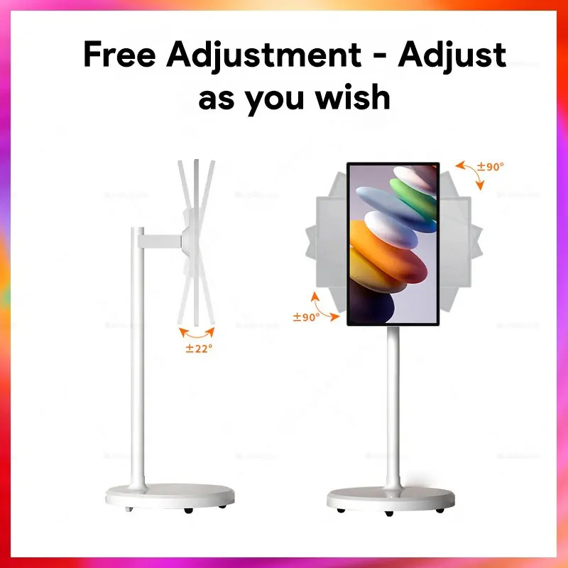Portable Tv Stands Standby Me Tv Smart TVS Touch Screen Advertising Monitor Battery
