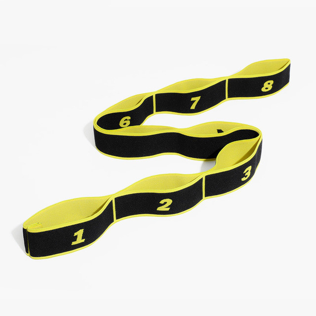 Custom Adjustable Long Polyester Latex Elastic Exercise Resistance Bands for Latin Dance Fitness