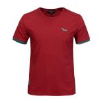 Customizable dropship embroidery t shirt men,plain round neck logo t-shirt