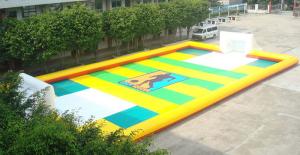 Wholesale Dry Land Inflatable Football Field , Inflatable Soccer Court with Water from china suppliers