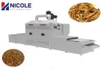 Ce Plc Control Conveyor Microwave Dryer Machine For Tenebrio Industrial