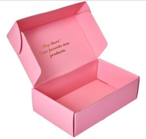 Wholesale 500pcs Youfu Colored Packaging Boxes Custom Logo Pink CDR PDF Pantone Color from china suppliers
