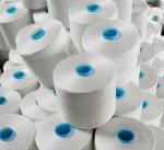 50s/2 Raw White Polyester Yarn Industrial Sewing Threads Heat Set