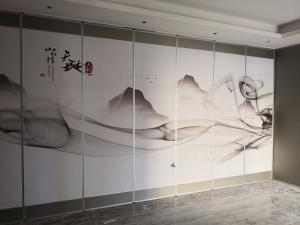 Wholesale Banquet Hall Sliding Sound Proof Partitions Singapore / Mobile Acoustic Partition Walls from china suppliers