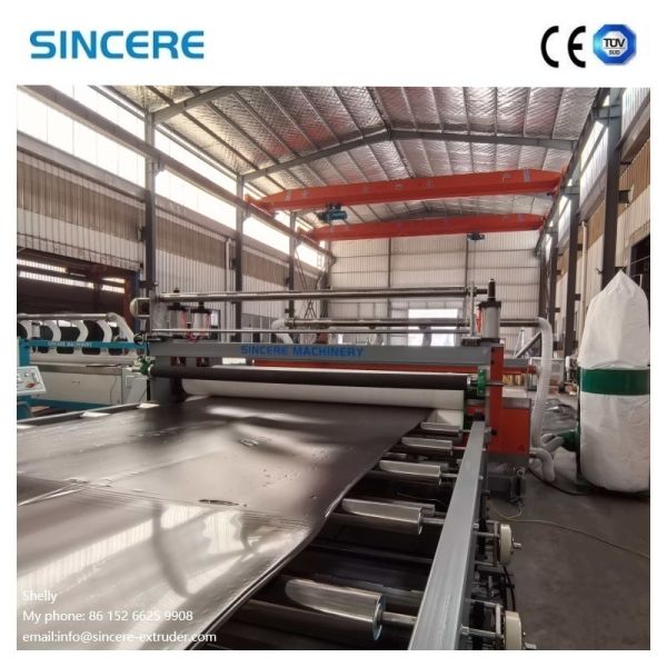 Semi automatic Plastic Sheet Extrusion System for PP raw material providing precise extrusion control and sheet production