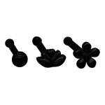Stainless Steel Gold Nose Piercing Jewellery Nose Pin Set Indian 3pcs Per Set
