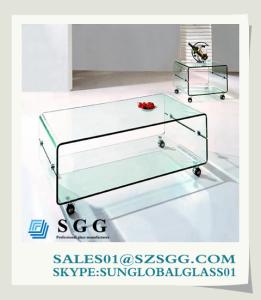 Wholesale Bent glass coffee table from china suppliers