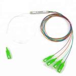 Fiber Optic PLC Splitter/Coupler 1×4 SC/APC Connector with mini tube