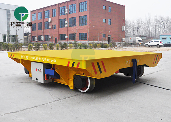 5t motorized platform trolley on railways anti-heat for die handling in factory