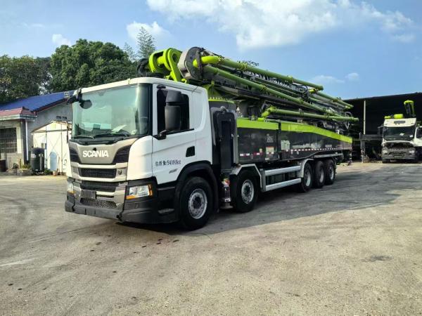 ZLJ5540THBSF 67m 2021 Zoomlion Used Concrete Pump Truck Scania Chassis National