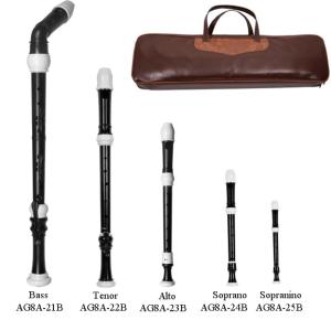 Wholesale TOP GRADE 8 HOLE Baroque Plastic 5 Recorder Set -AG8A-20B from china suppliers