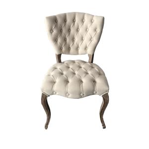 Wholesale French style button tufted oak wood frame antique design vintage furniture dining chair from china suppliers
