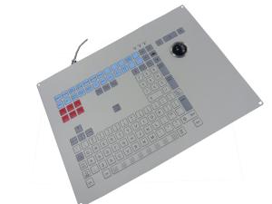 Wholesale Ruggedized Trackball Industrial Membrane Keyboard Water Proof and Scratch Proof from china suppliers