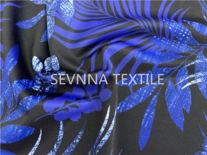 Wholesale Sapphire Leaf Sustainable Poly Stretch Leggings Fabric Moisture Wicking from china suppliers