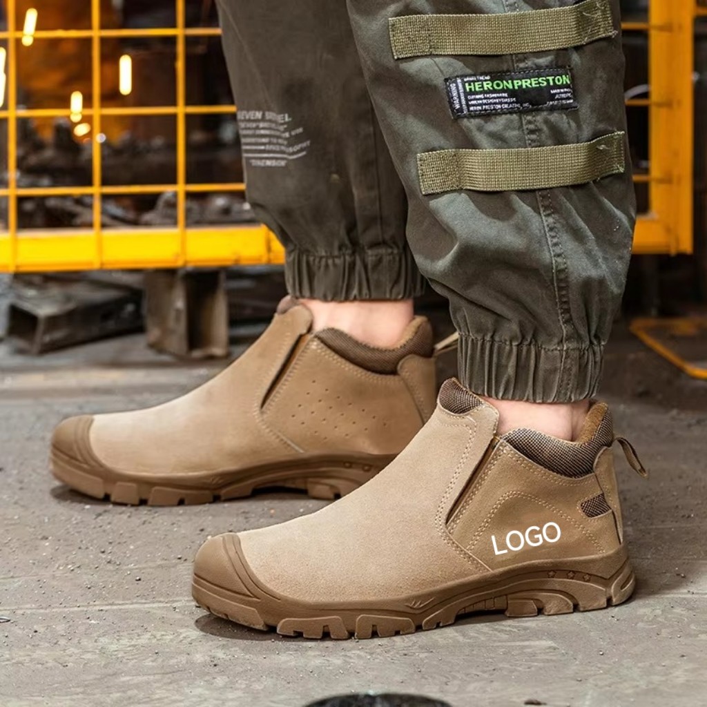 Rubber Insulated 6kv Suede Men's Safety Boots With Kevlarr Anti-stab Midsole Work Boots