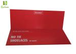Red Shoelaces Cardboard Display Holder Mordern style For Promotion