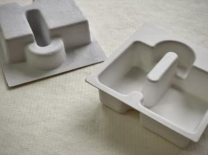 Wholesale Eco Friendly Molded Pulp Food Packaging Flat Edge Packaging Renewable Bagasse from china suppliers