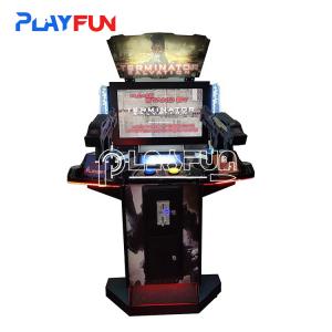 Wholesale coin operated amusement arcade kids Arcade gun shooting 32 LED Terminator video game machine from china suppliers
