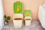 PP Plastic type and stocked eco-friendly feature plastic pet food storage