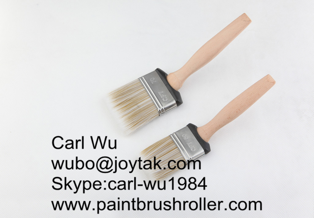 Natural bristle Chinese bristle synthetic mix 2 piece paint brush sets wood handle plastic handle 2 inch PBS-019