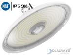 Dualrays 100W Flood light Industry UFO High Bay IP69K IK10 140LPW High