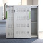 Home Furniture Decorative Filing Cabinets Sliding Metal Door Display Cabinet