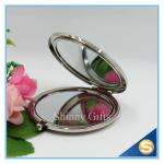 Shinny Gifts Metal Compact MirrorJeweled Makeup Pocket Mirror Custom Cosmetic