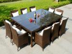 Comfortable Fashion Rattan Garden Dining Sets For Commercial Hotel