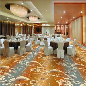 Wholesale Flower Printed PVC Carpet Flooring 80% Wool 20% Nylon Jacquard Style from china suppliers